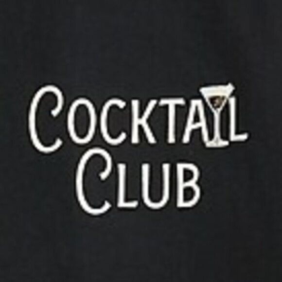 J. Crew Factory CF260 "Cocktail club" graphic tee Black NWT size xl - Picture 2 of 8